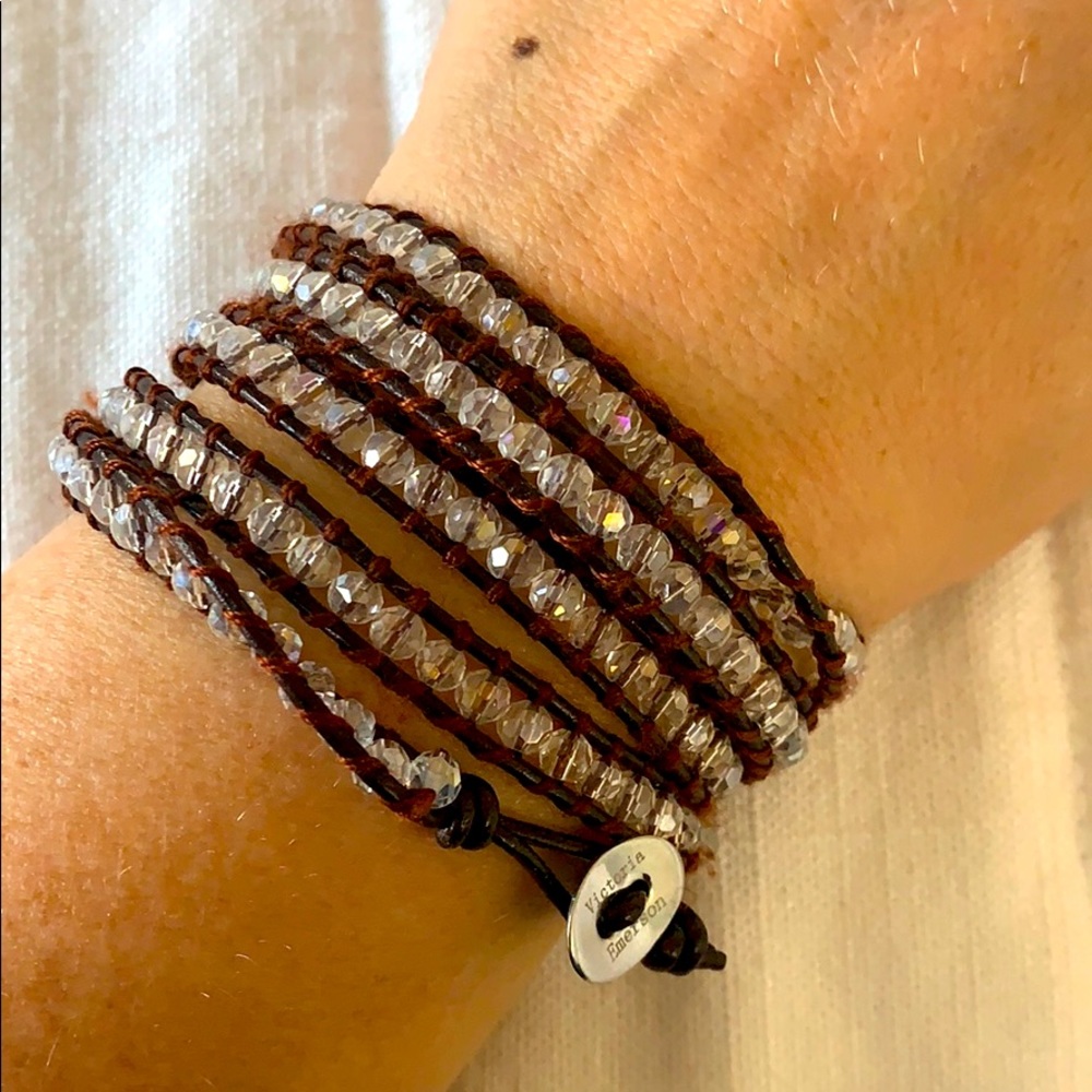 Victoria Emerson wrap bracelet crystal beads